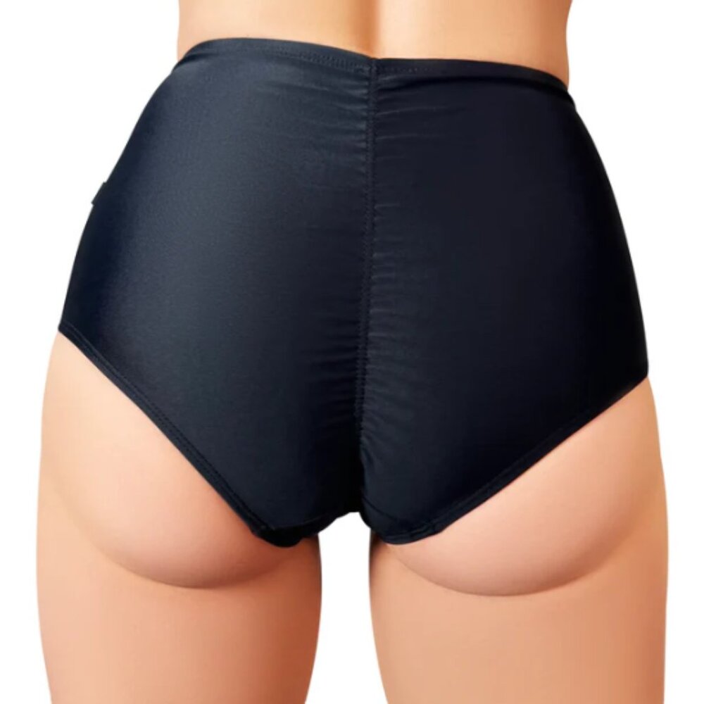 Cleo the Hurricane Essential High Waisted Pole Shorts in Black